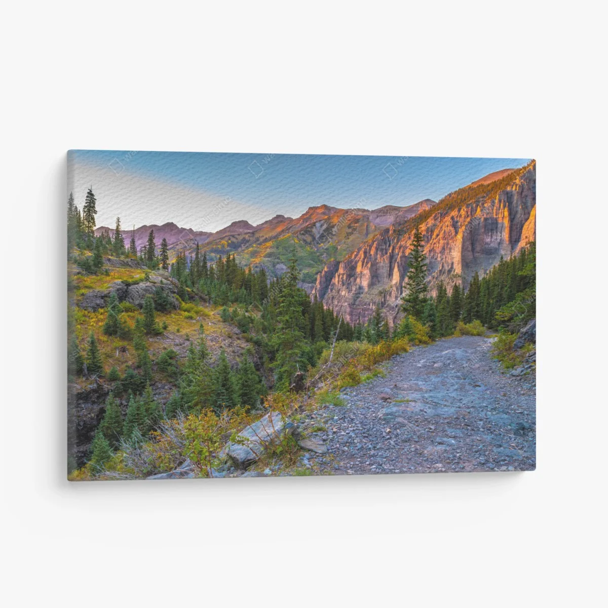 Canvas print alpine sunset mountain trail ⁕ Wallissimo® Canvas print alpine sunset mountain trail ⁕ Wallissimo®