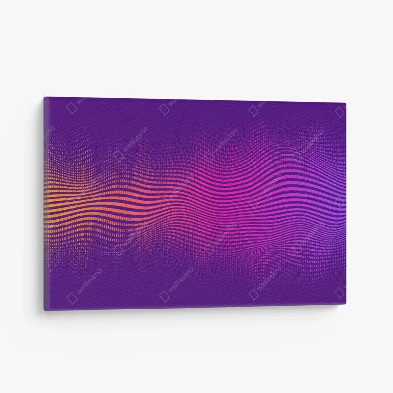 Canvas print vibrant gradient wave pattern