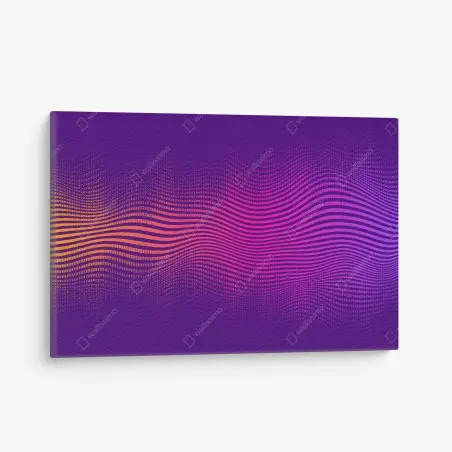 Canvas print vibrant gradient wave pattern • Wallissimo®