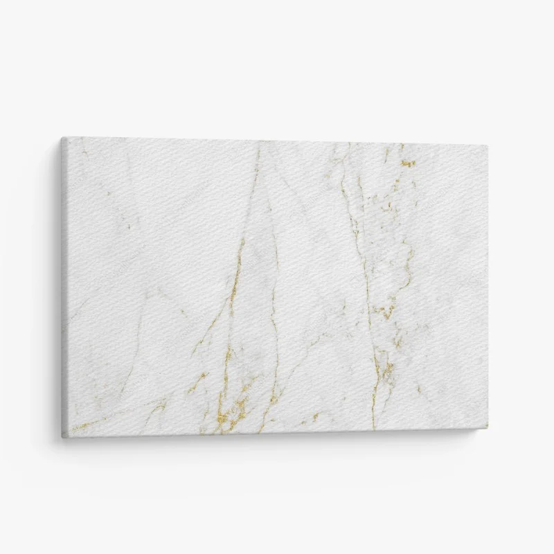 Canvas print white marble with gold veins