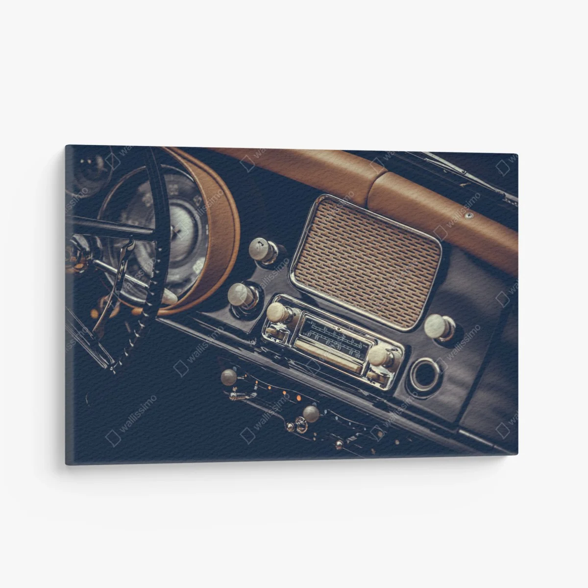 Canvas print vintage car dashboard close-up ⁕ Wallissimo® Canvas print vintage car dashboard close-up ⁕ Wallissimo®