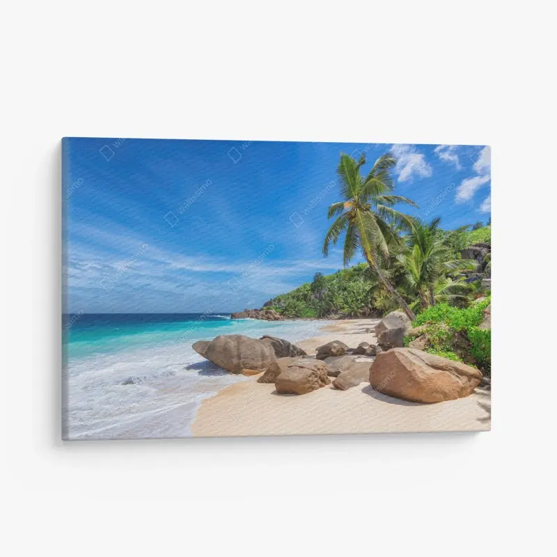 Canvas print New York skyline at sunset • Wallissimo®
