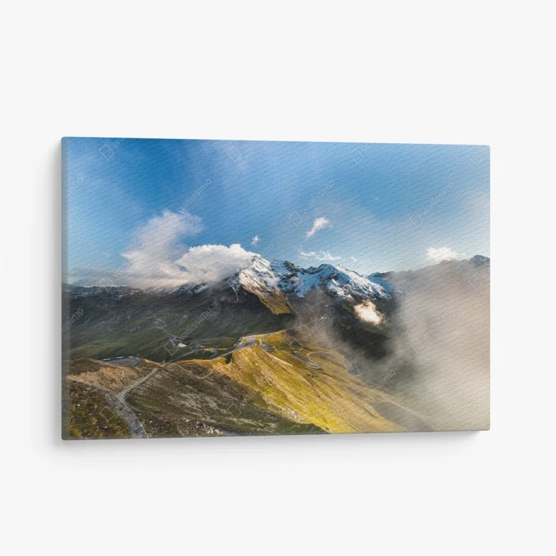 Canvas print Grossglockner high alpine road panorama