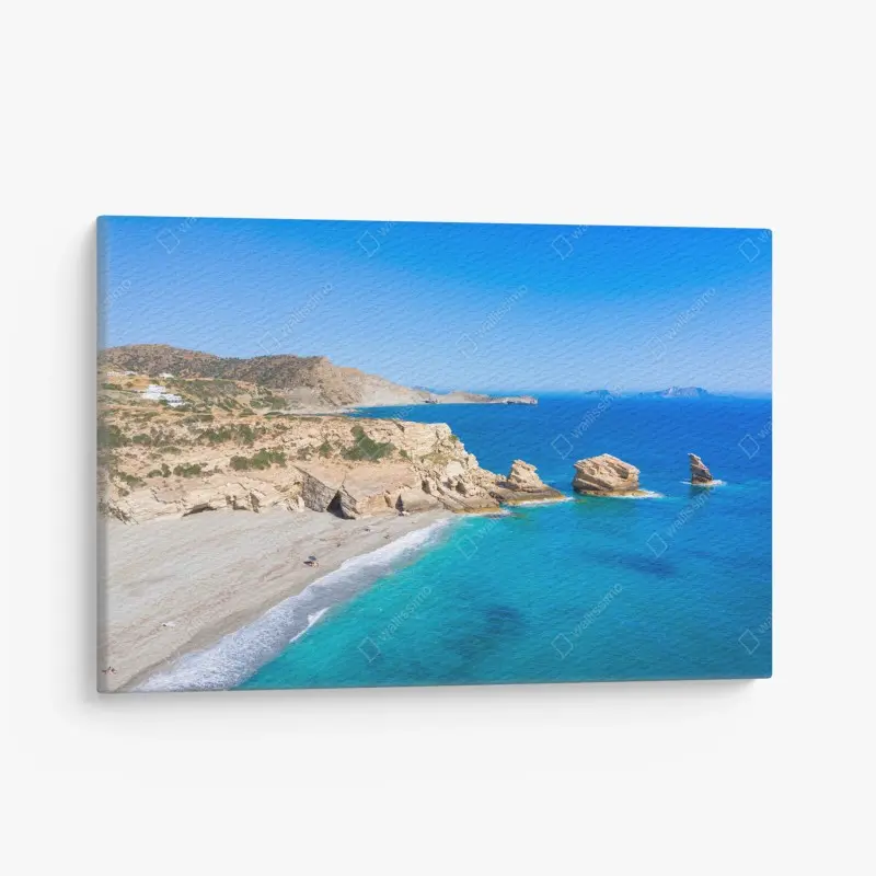 Canvas print turquoise coastal escape