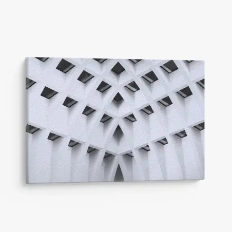 Canvas print geometric arched ceiling pattern • Wallissimo®