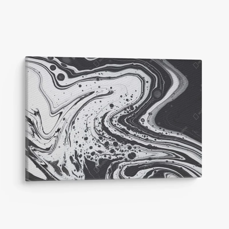 Canvas print monochrome marble abstract