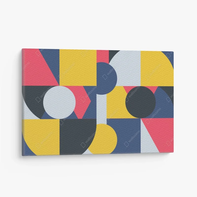 Canvas print vibrant geometric composition