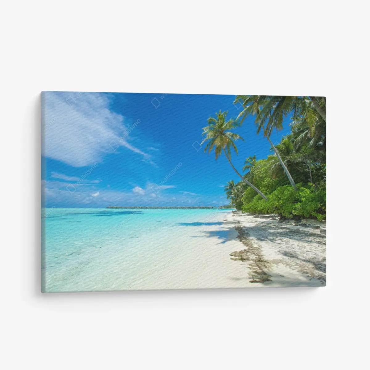 Canvas print tropical Maldives beach escape • Wallissimo®