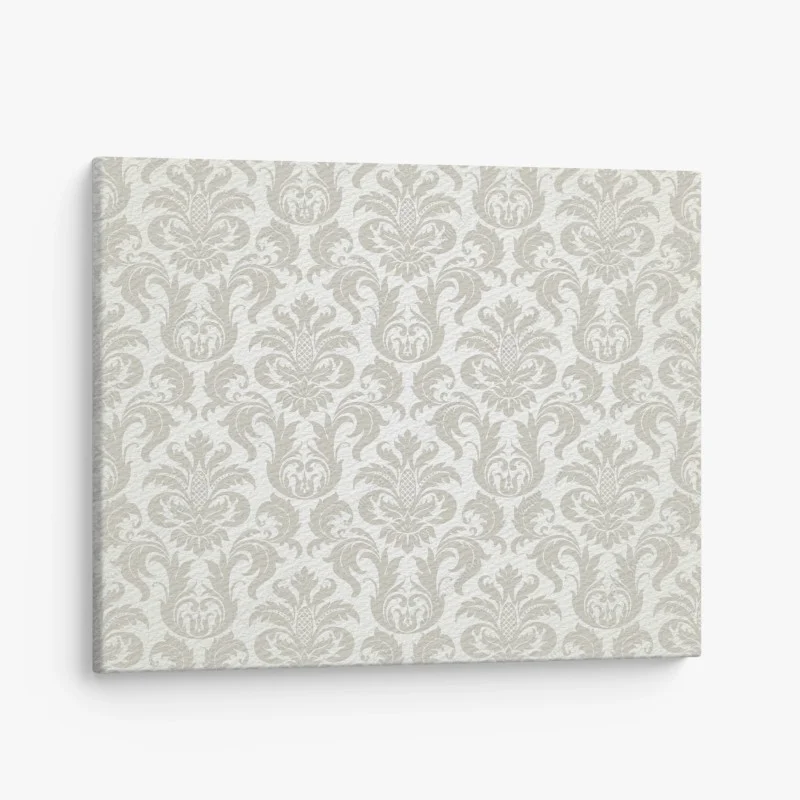 Canvas print elegant beige damask pattern