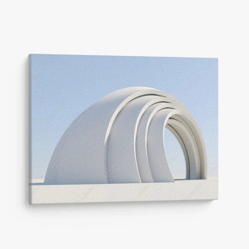 Canvas print minimal arch sculpture