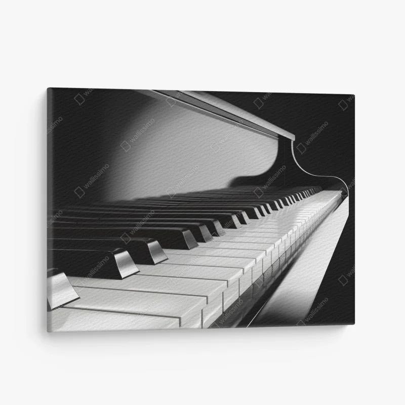 Canvas print elegant monochrome piano keys