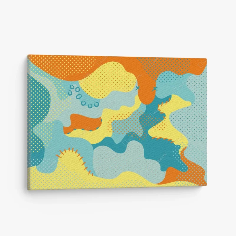 Canvas print vibrant abstract pop-art composition