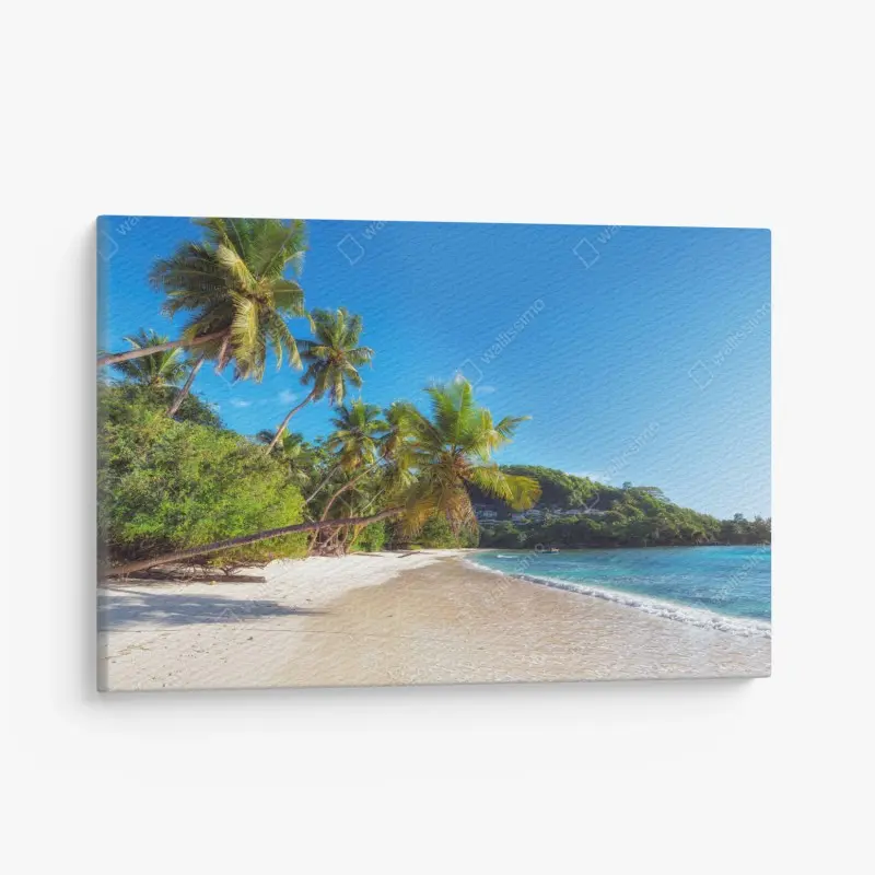 Canvas print tropical palm beach paradise