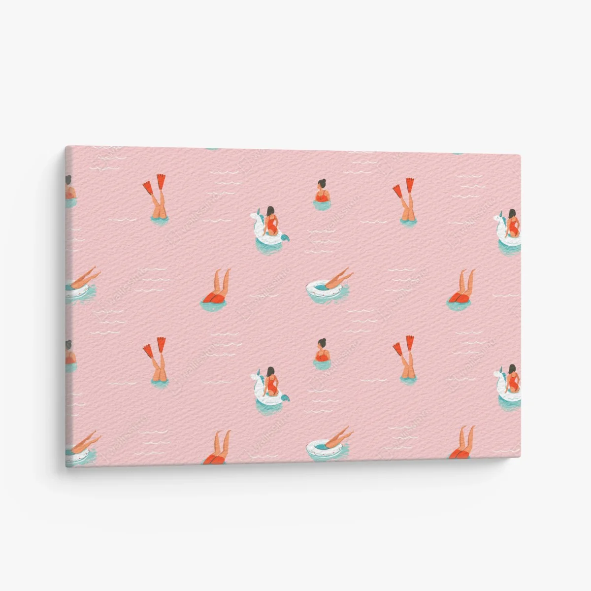 Canvas print playful pastel pool pattern ⁕ Wallissimo® Canvas print playful pastel pool pattern ⁕ Wallissimo®
