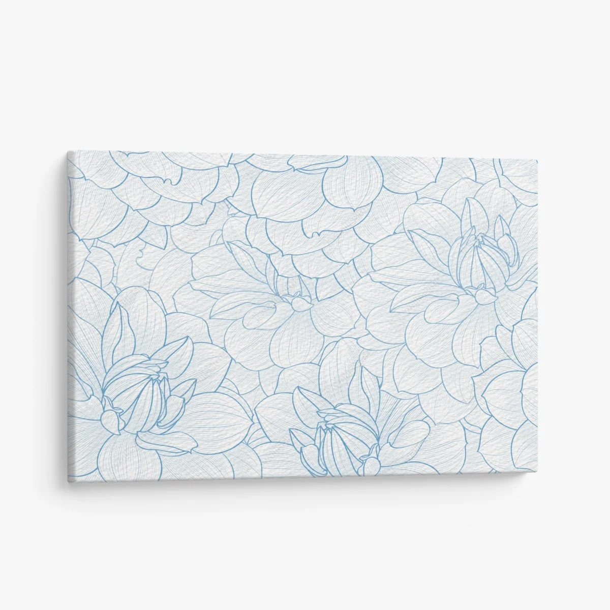 Canvas print delicate blue floral pattern ⁕ Wallissimo® Canvas print delicate blue floral pattern ⁕ Wallissimo®