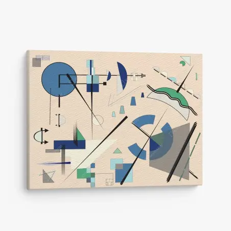 Canvas print geometric pastel composition • Wallissimo®