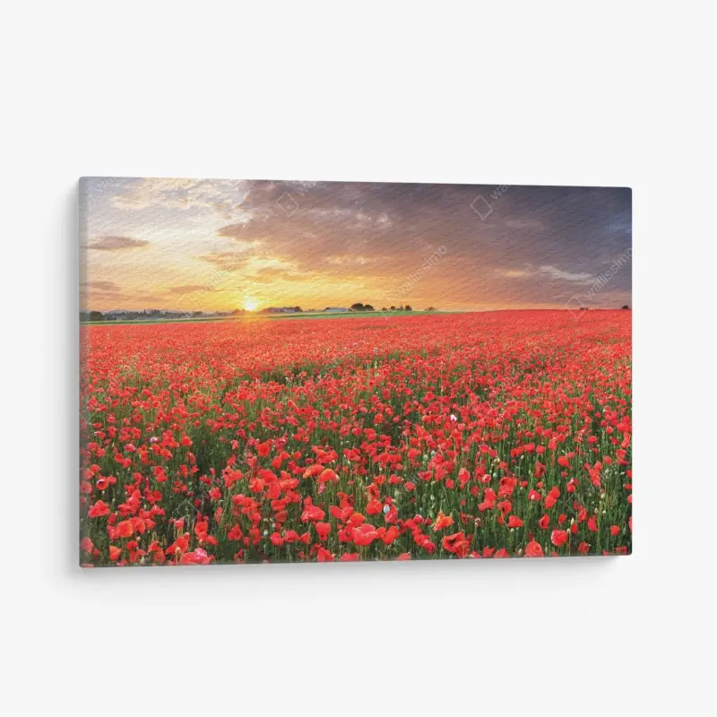Canvas print tropical botanical foliage pattern • Wallissimo®