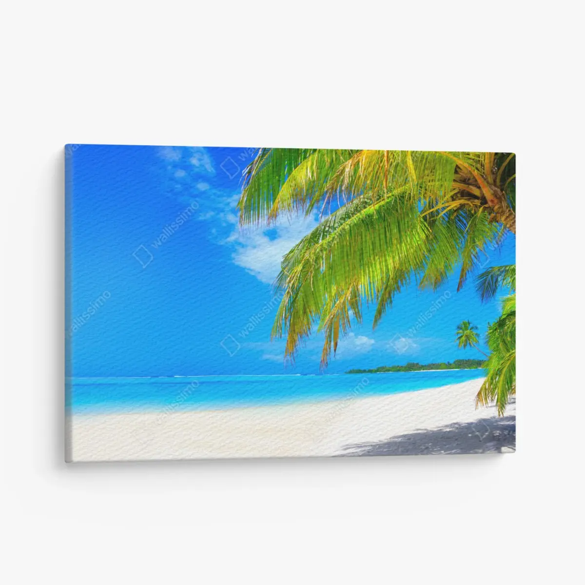 Canvas print tropical turquoise beach paradise • Wallissimo®