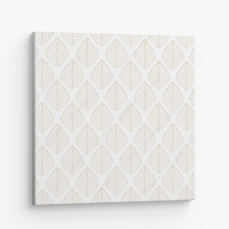 Canvas print elegant gold leaf geometric pattern • Wallissimo®