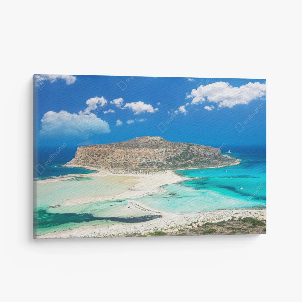 Canvas print Balos beach turquoise lagoon panorama • Wallissimo®