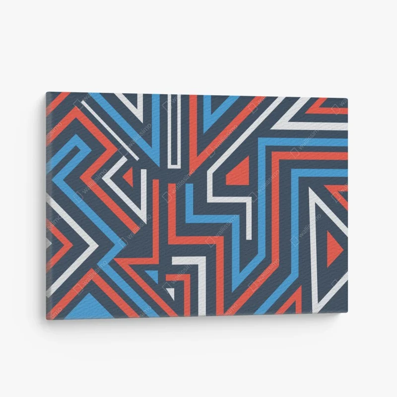 Canvas print bold geometric lines