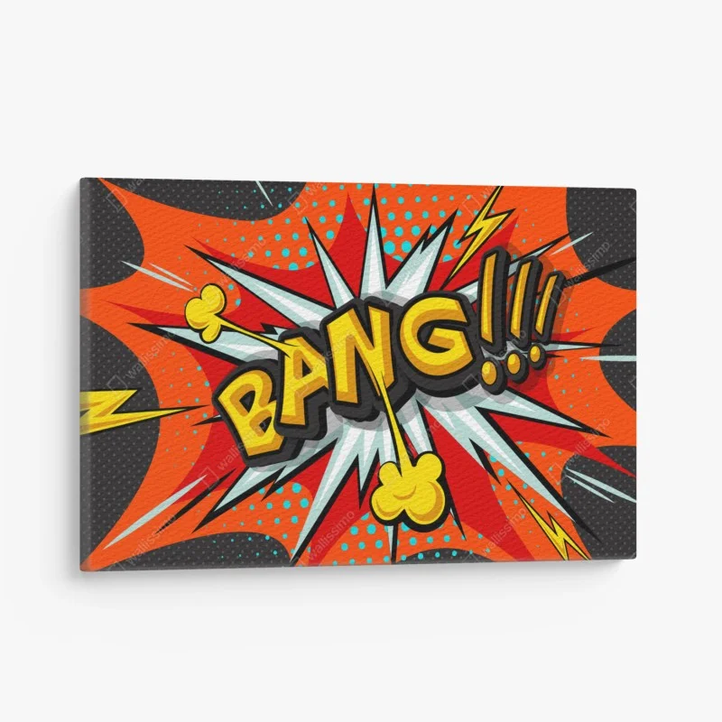 Canvas print comic bang pop art explosion
