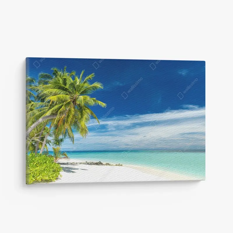 Canvas print vibrant abstract 3d curves • Wallissimo®