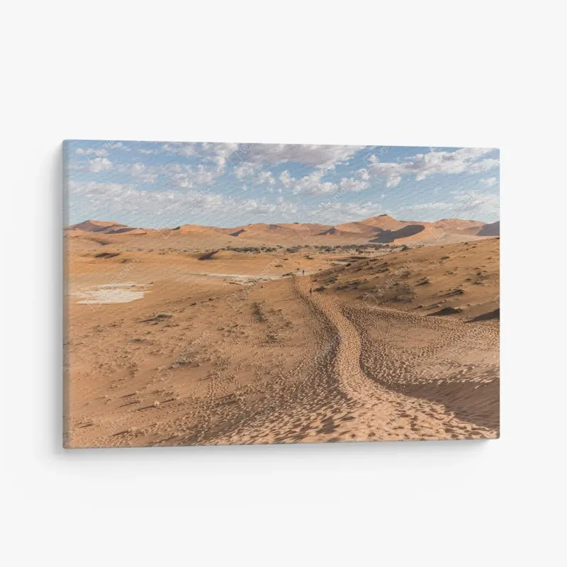 Canvas print vast desert dunes under blue sky