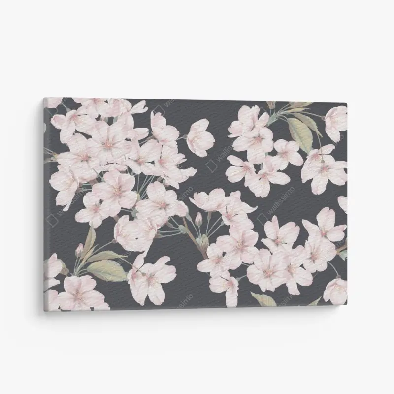 Canvas print delicate cherry blossom floral print