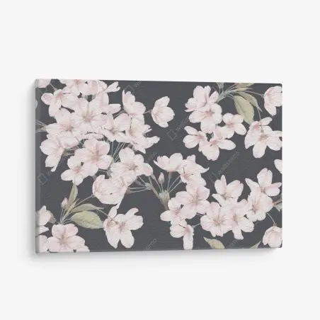 Canvas print delicate cherry blossom floral print • Wallissimo®
