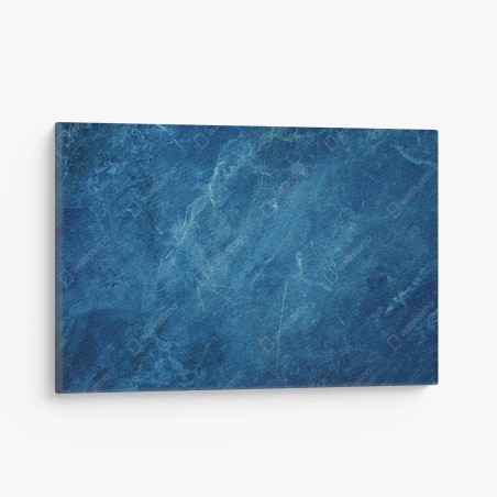 Canvas print deep blue marble texture wall art • Wallissimo®