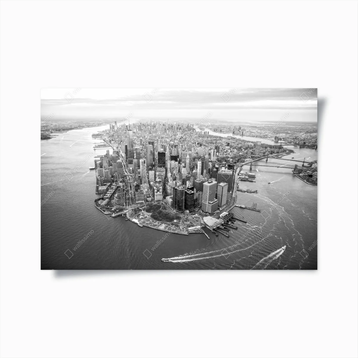 Poster Manhattan skyline aerial view • Wallissimo® Poster Manhattan skyline aerial view • Wallissimo®