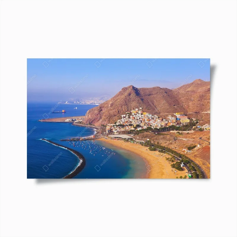 Poster beachscape of Playa de Las Teresitas, Tenerife