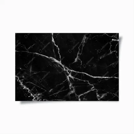 Poster black marble veined texture • Wallissimo®