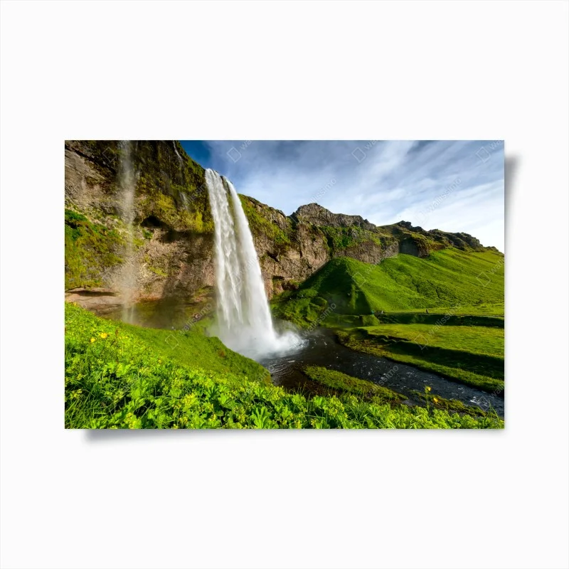 Poster Seljalandsfoss waterfall in Iceland