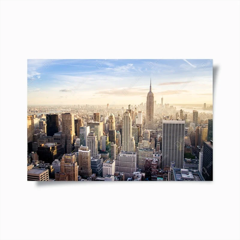 Poster New York skyline at sunrise