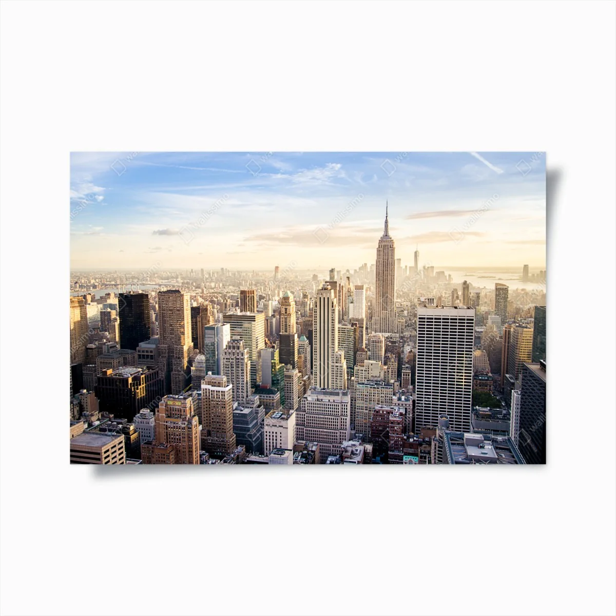 Poster New York skyline at sunrise ⁕ Wallissimo® Poster New York skyline at sunrise ⁕ Wallissimo®