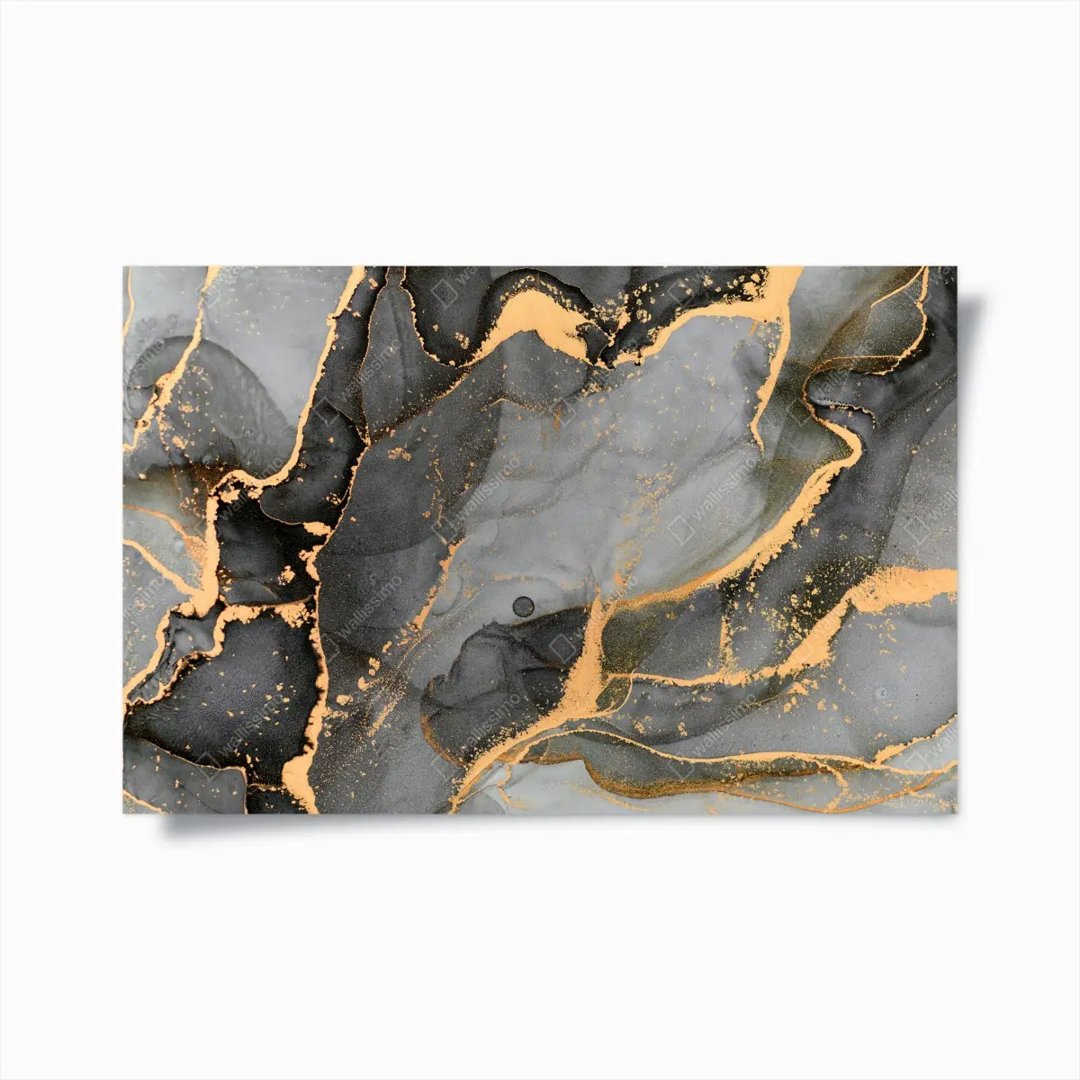 Poster smoky gray marble with gold veins • Wallissimo® Poster smoky gray marble with gold veins • Wallissimo®