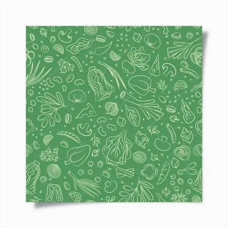 Poster green vegetable pattern • Wallissimo®
