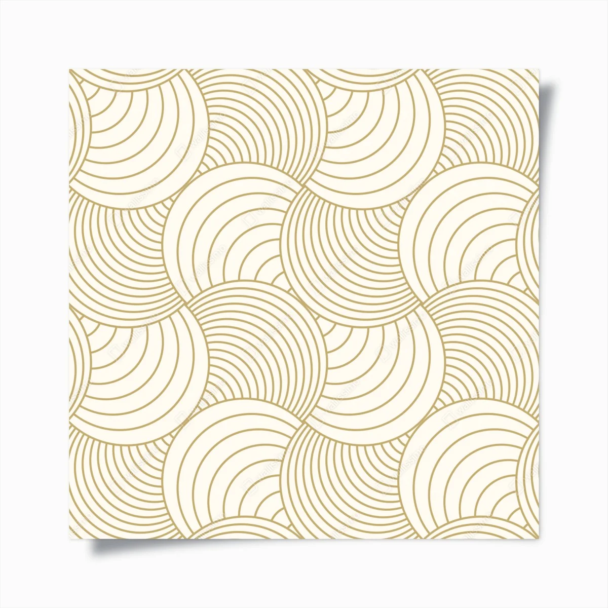 Poster gold art deco circle pattern ⁕ Wallissimo® Poster gold art deco circle pattern ⁕ Wallissimo®