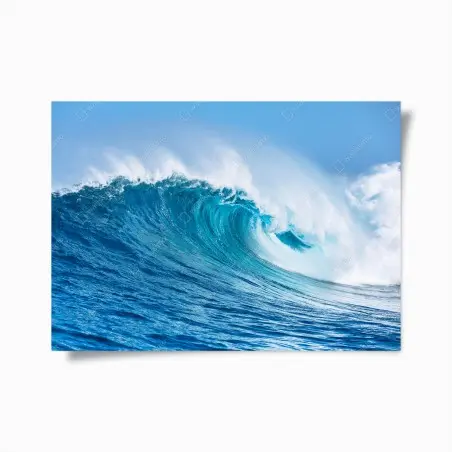 Poster majestic turquoise ocean wave • Wallissimo®