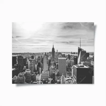 Poster New York skyline in grayscale • Wallissimo®