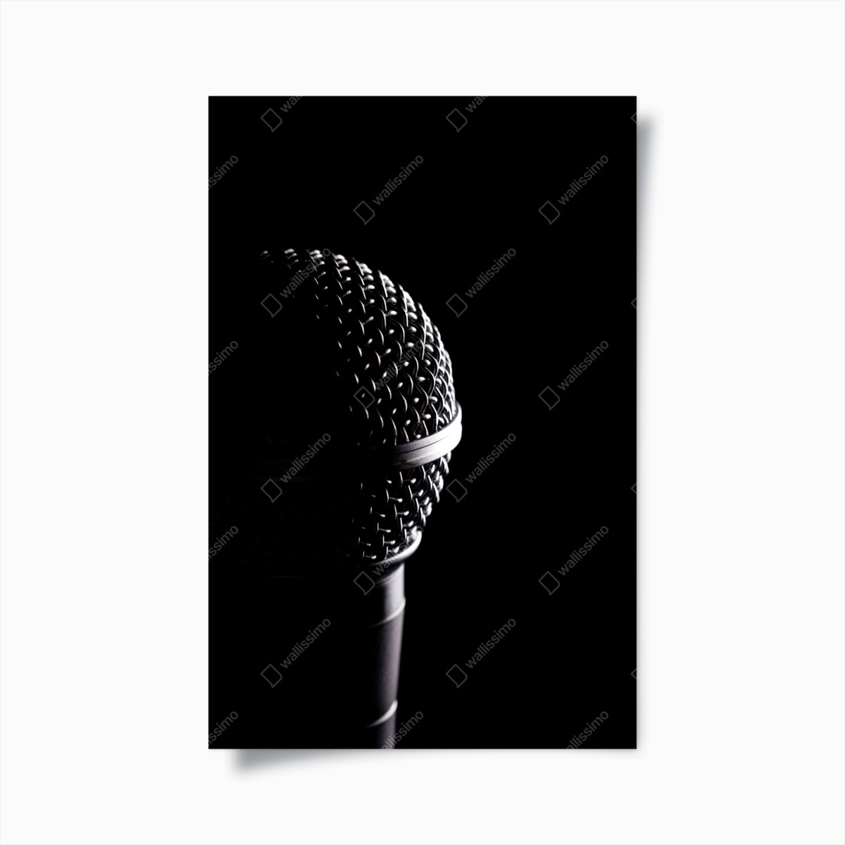 Poster dramatic microphone close-up • Wallissimo® Poster dramatic microphone close-up • Wallissimo®