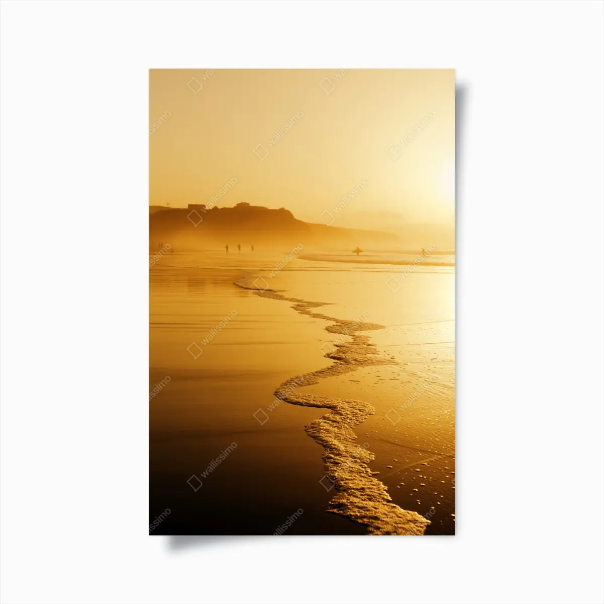 Poster golden sunset at Sopelana beach ⁕ Wallissimo® Poster golden sunset at Sopelana beach ⁕ Wallissimo®