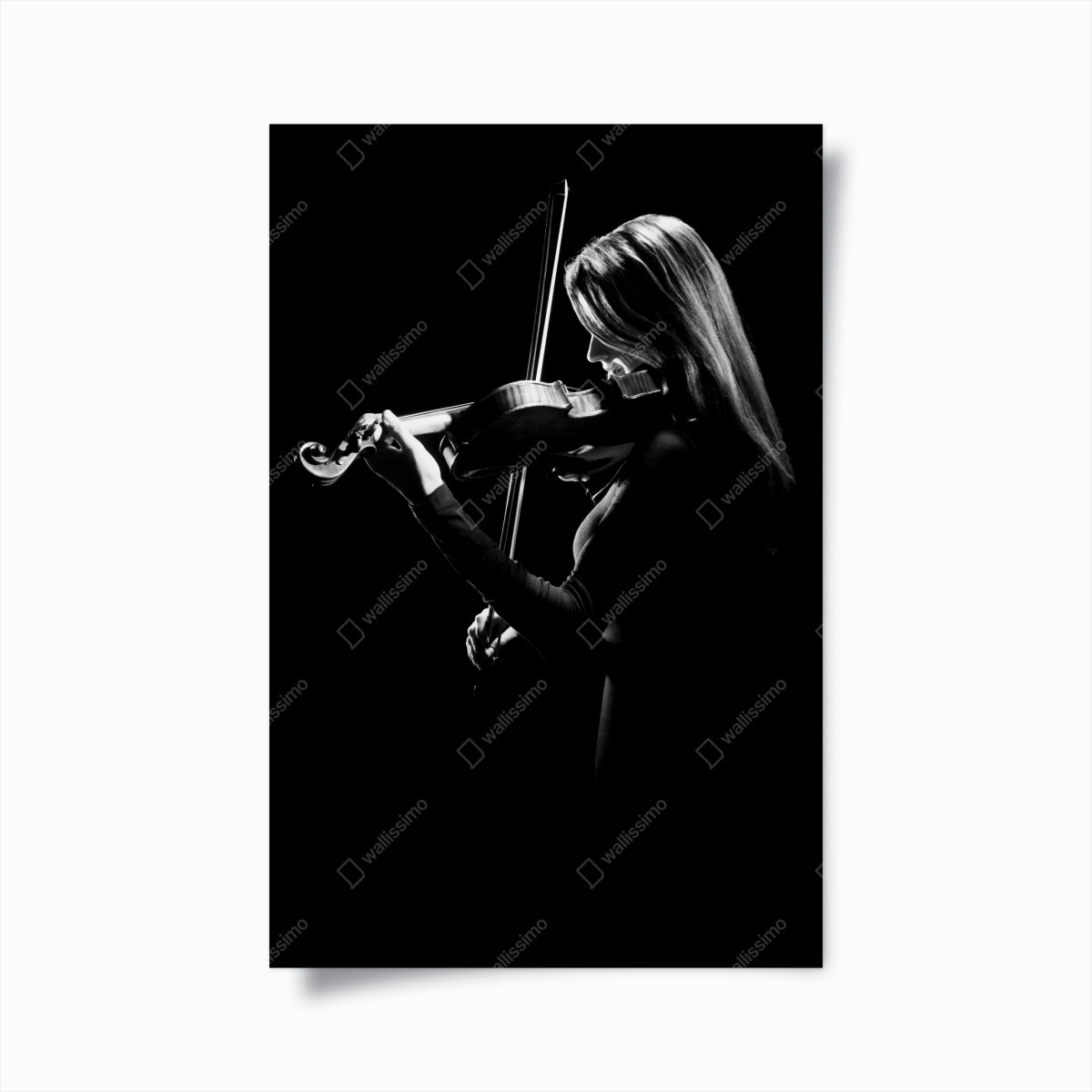 Poster elegant violinist silhouette • Wallissimo® Poster elegant violinist silhouette • Wallissimo®