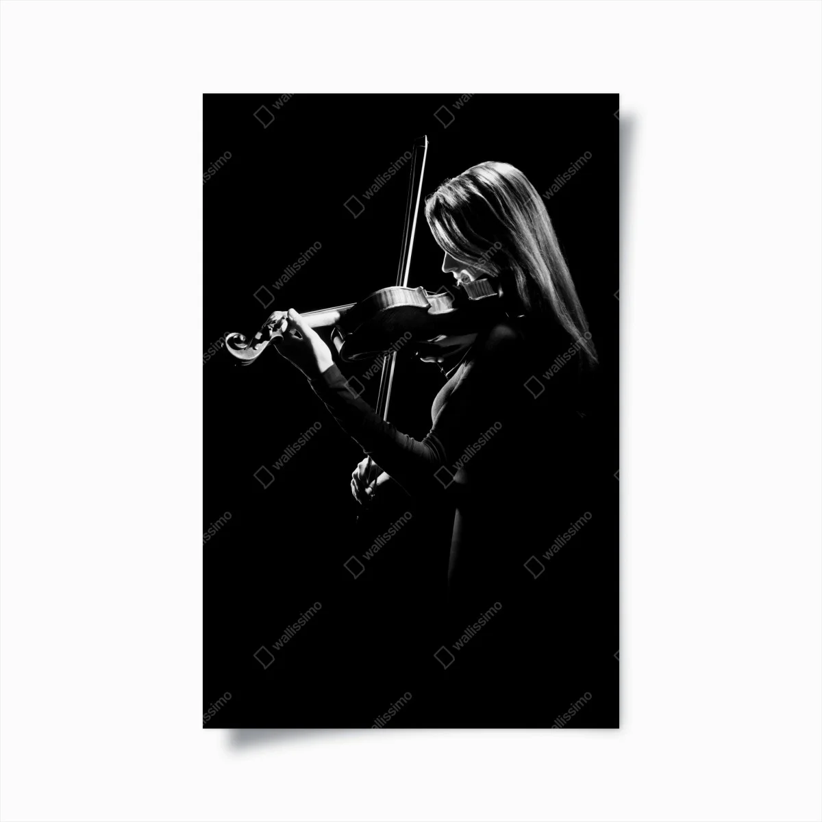 Poster elegant violinist silhouette • Wallissimo® Poster elegant violinist silhouette • Wallissimo®