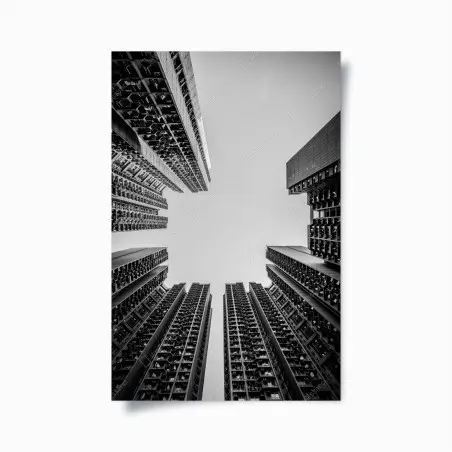 Poster skyward urban towers • Wallissimo®