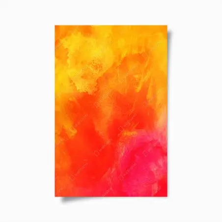 Poster vibrant orange abstract gradient • Wallissimo®