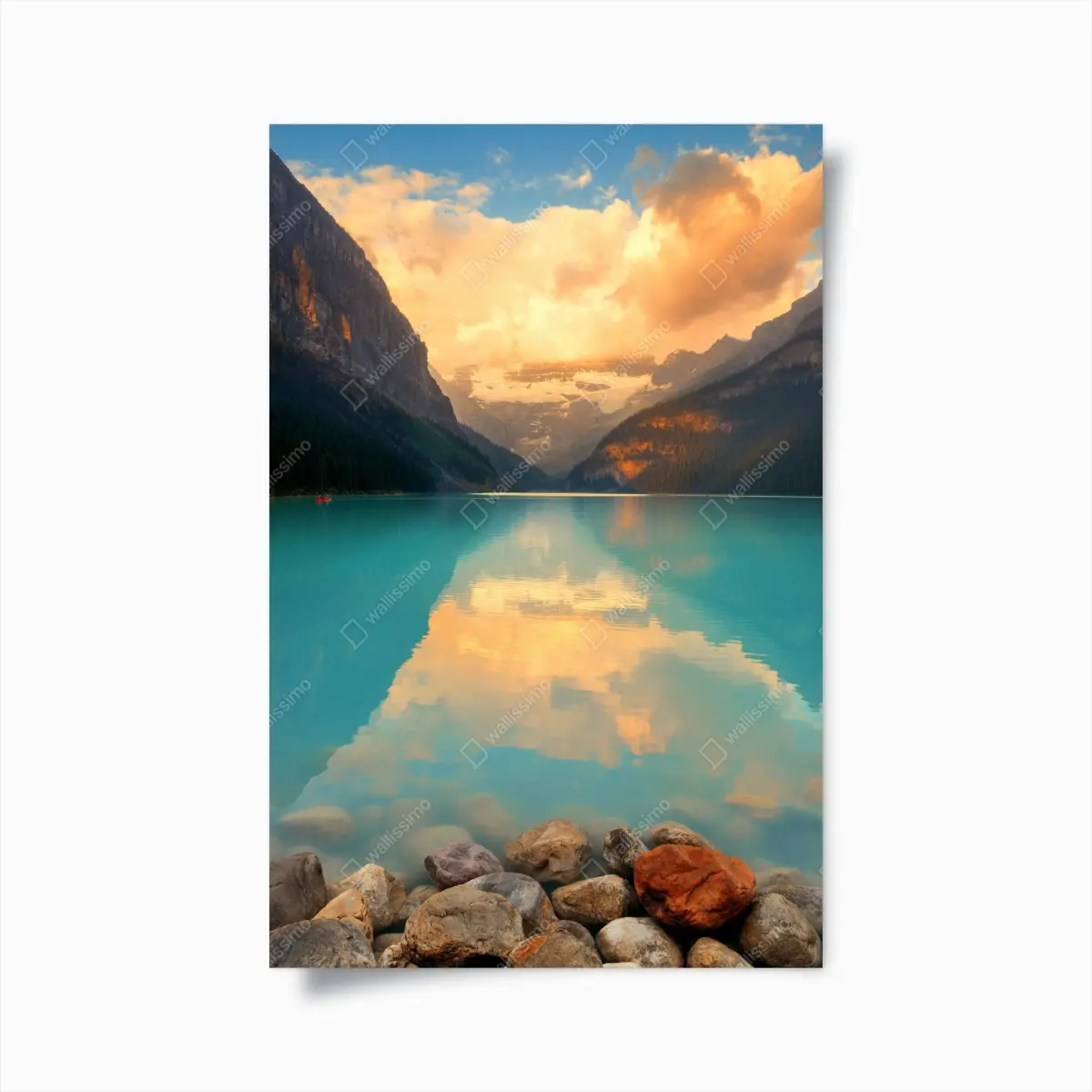Poster sunrise at Lake Louise, Banff • Wallissimo® Poster sunrise at Lake Louise, Banff • Wallissimo®