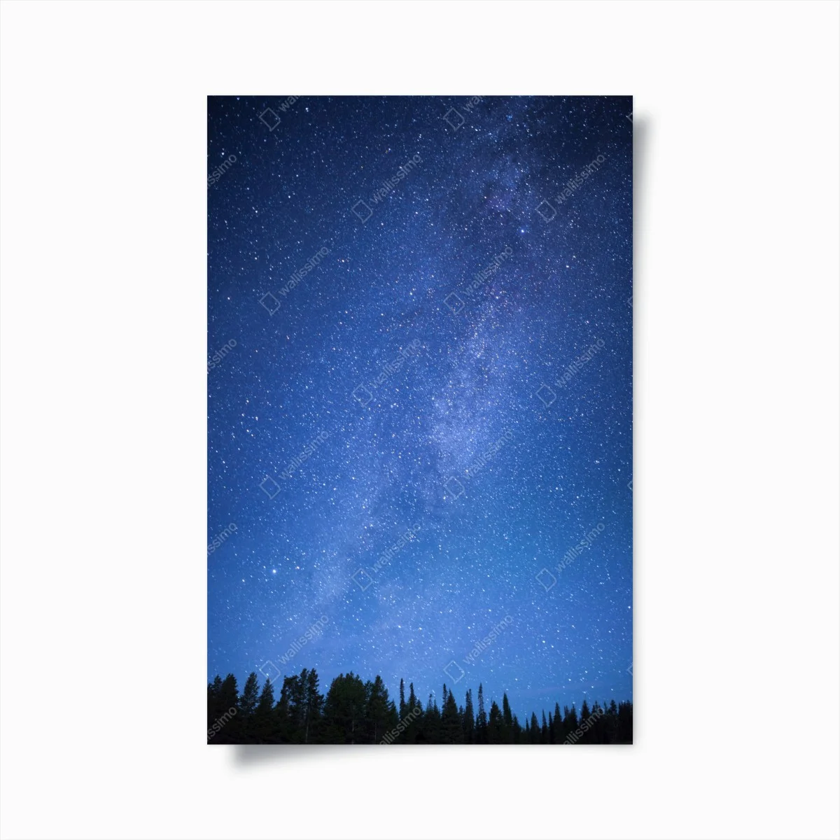 Poster starlit Milky Way over forest ⁕ Wallissimo® Poster starlit Milky Way over forest ⁕ Wallissimo®